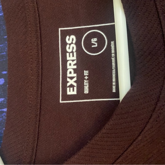 Express Quality and Fit -Large - Burgundy - sweatshirt - Picture 3 of 5